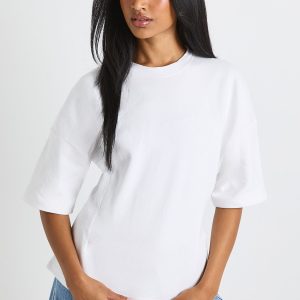 Interlock Boxy Tucked Waist Detail T-Shirt