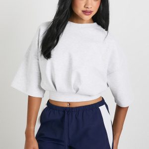 Interlock Cropped Cinched Waist Boxy T-Shirt