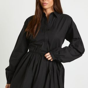 Puffball Shirt Dress