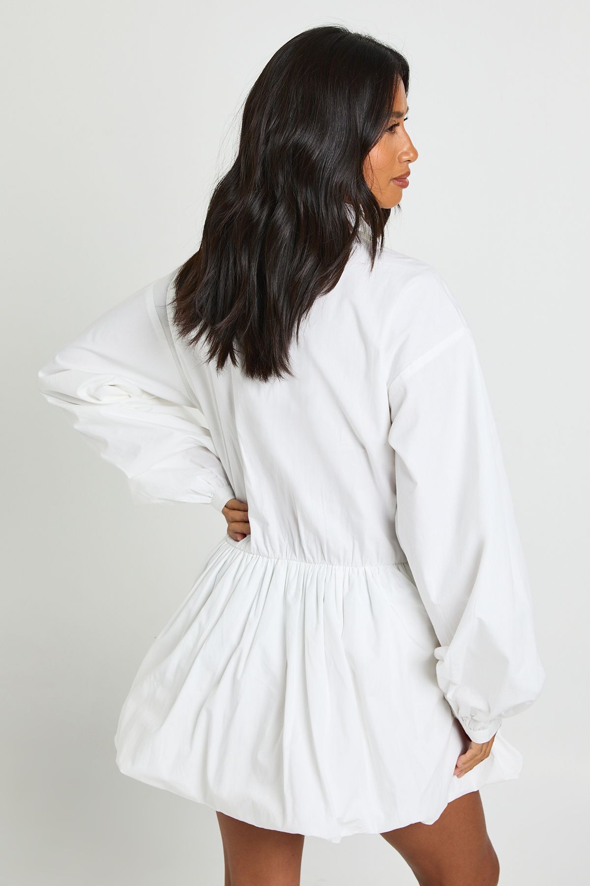 Petite Puffball Shirt Dress - Image 2