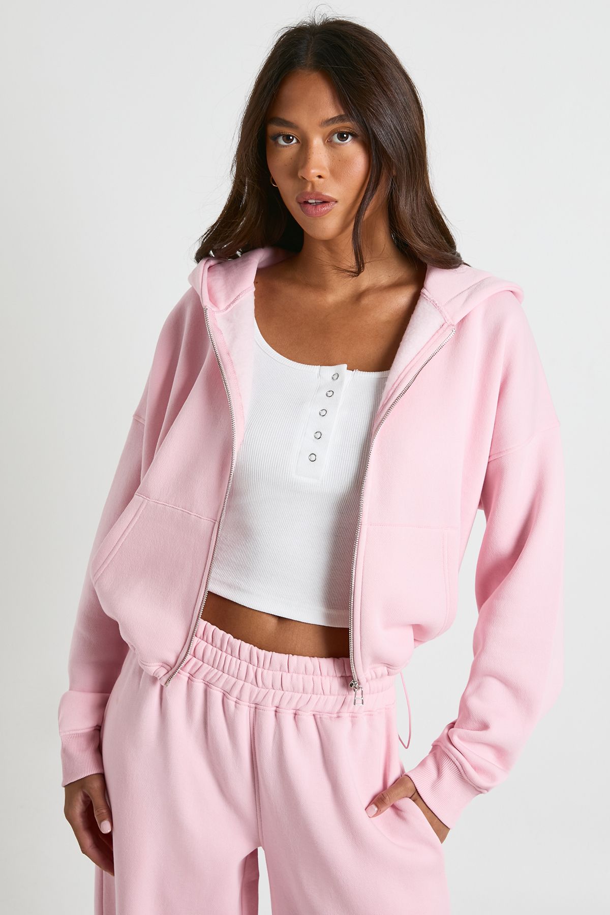 Ath Archive Self Fabric Applique Zip Through Hoodie - Image 2