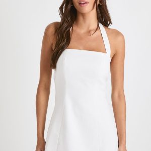 Tailored Halterneck A-line Dress