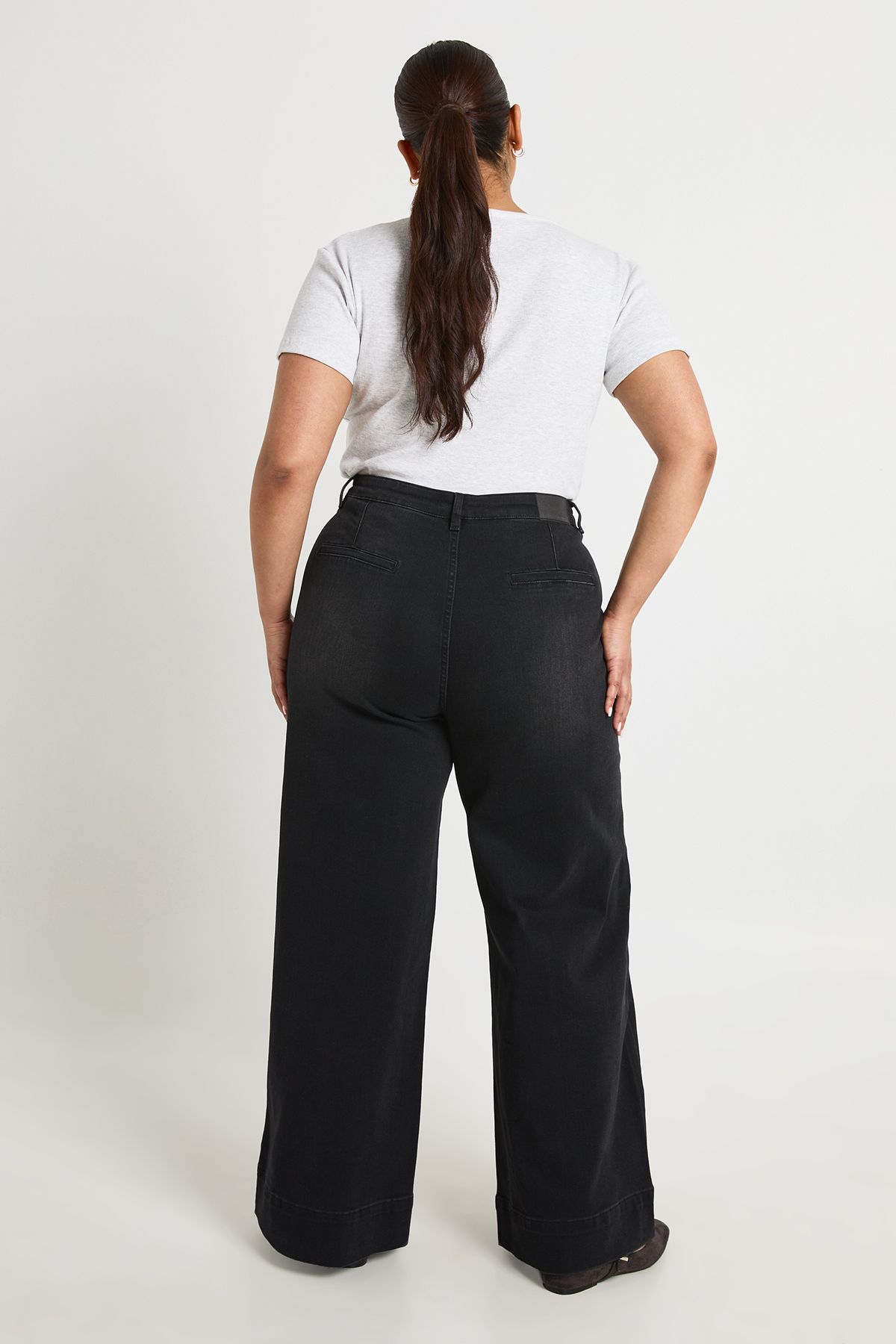 Plus Seam Front Detail Wide Leg - Image 2