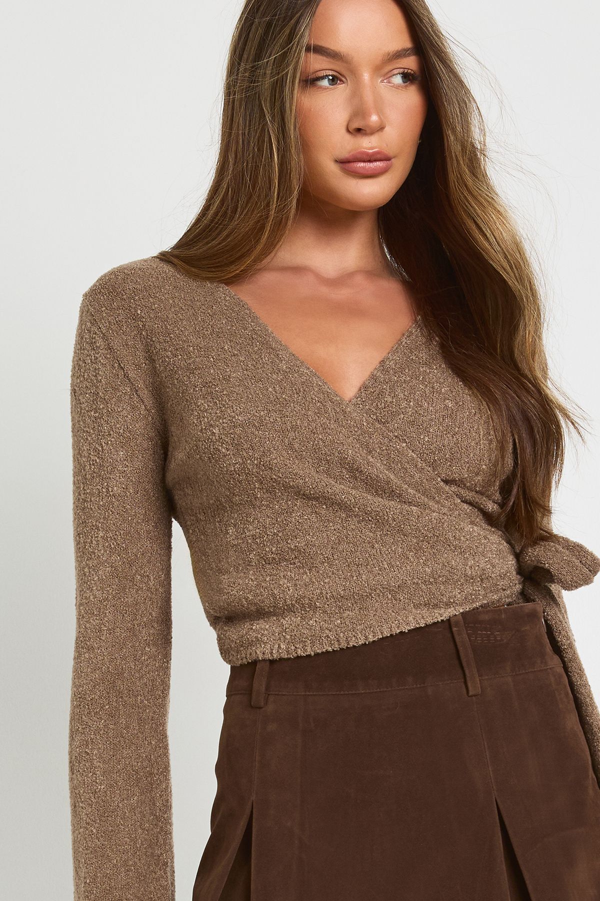V Neck Ballet Wrap Cardigan - Image 4