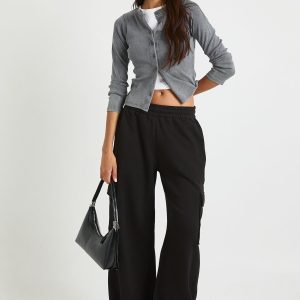 Tall Wide Leg Cargo Joggers