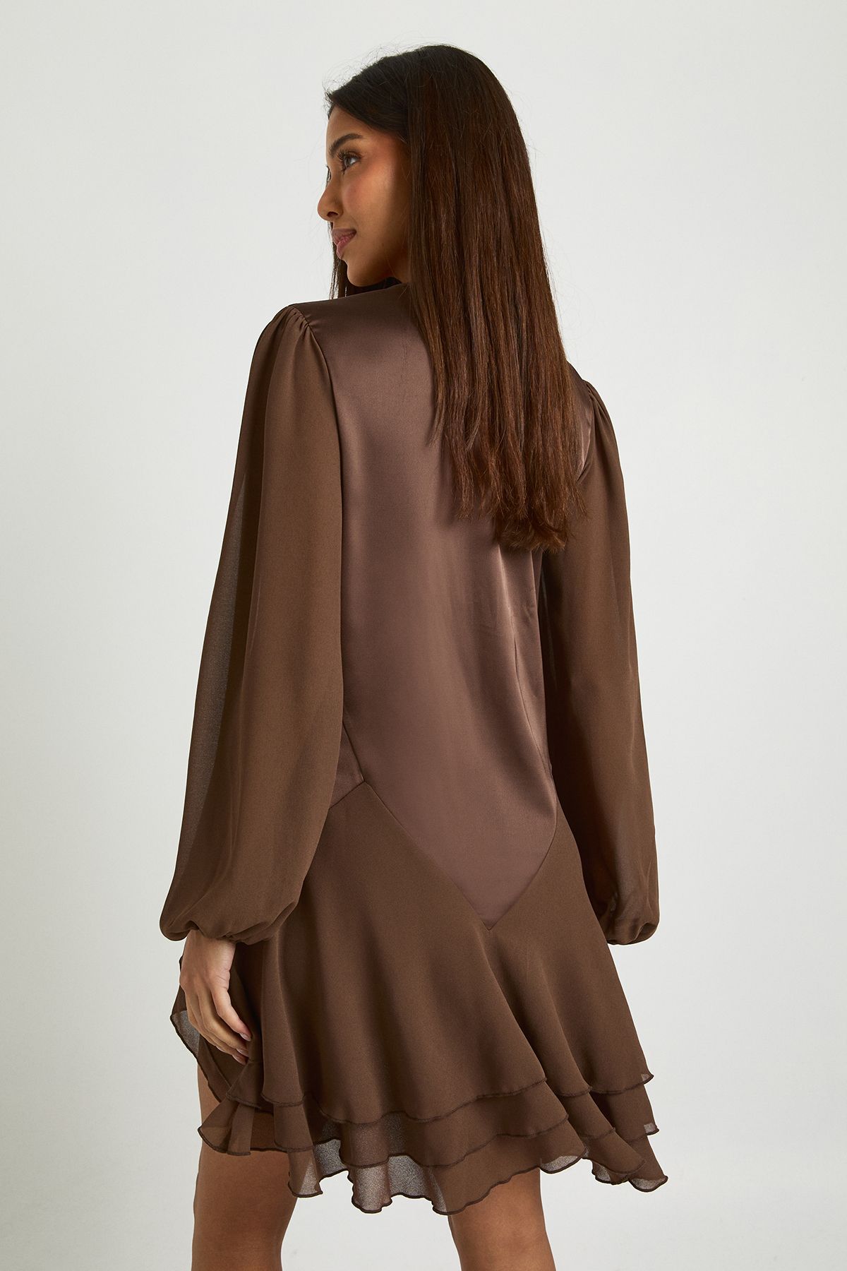 Chiffon Mix Panelled Smock dress - Image 2