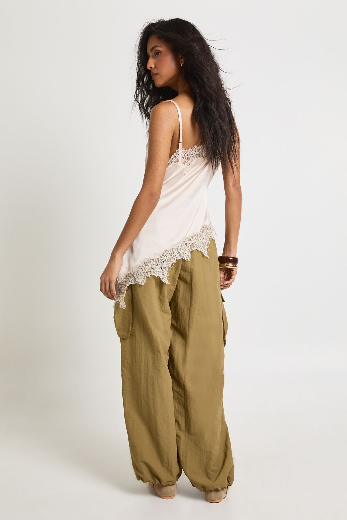 Nylon Parachute Trousers - Image 2