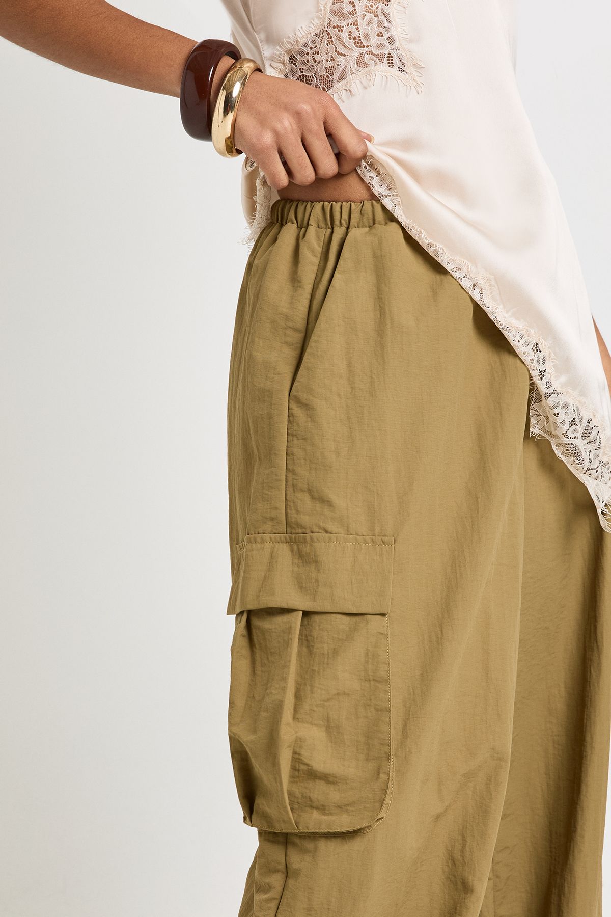 Nylon Parachute Trousers - Image 4