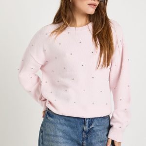 Diamante Crew Neck Jumper