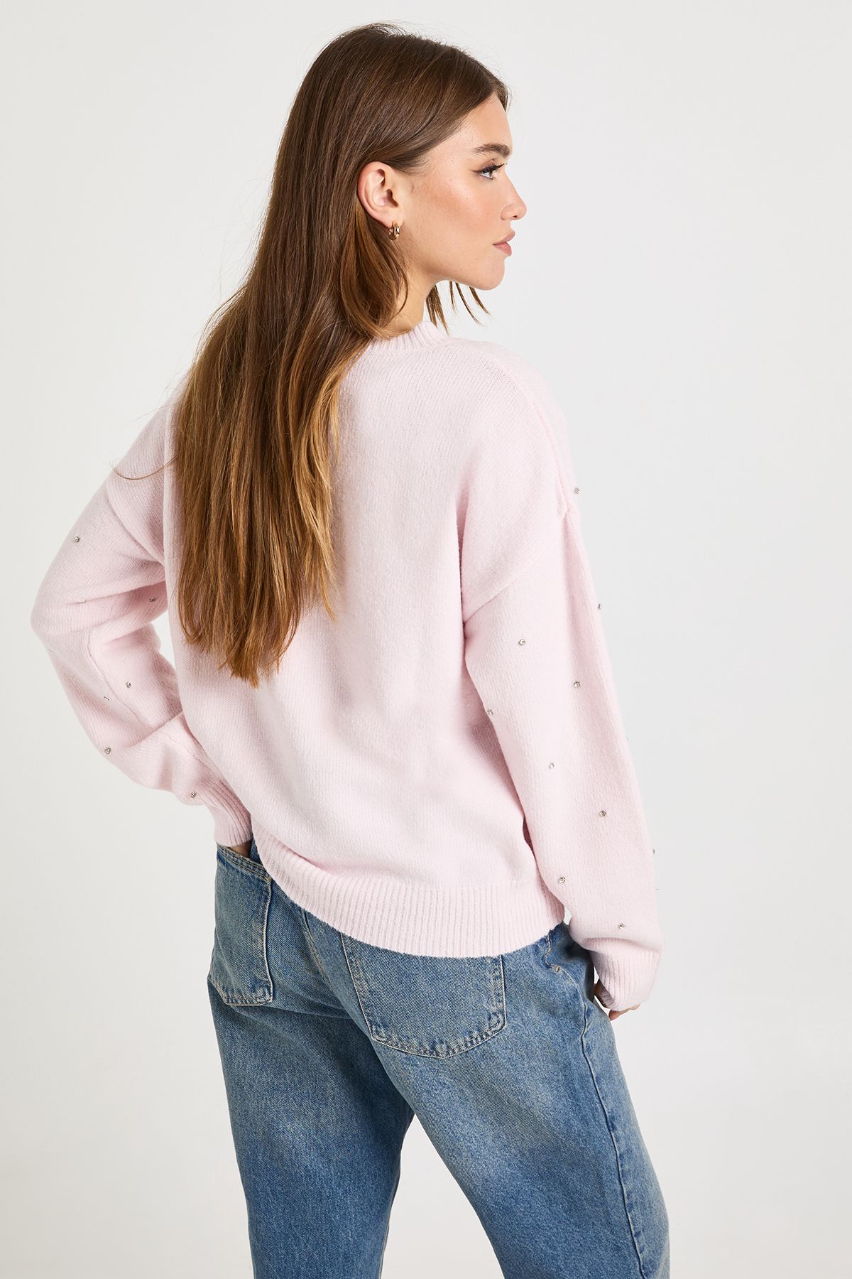 Diamante Crew Neck Jumper - Image 2