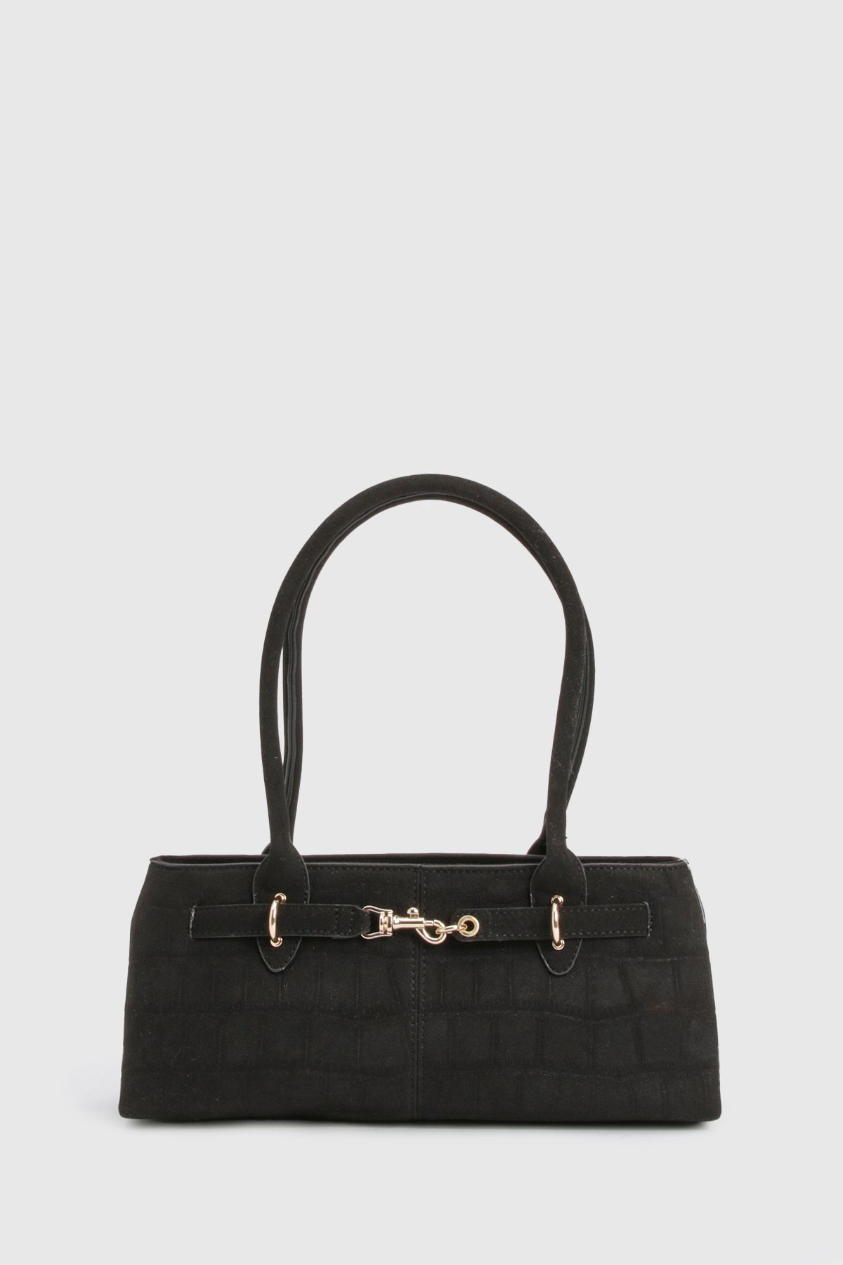 Croc Buckle Detail Shoulder Bag - Image 2