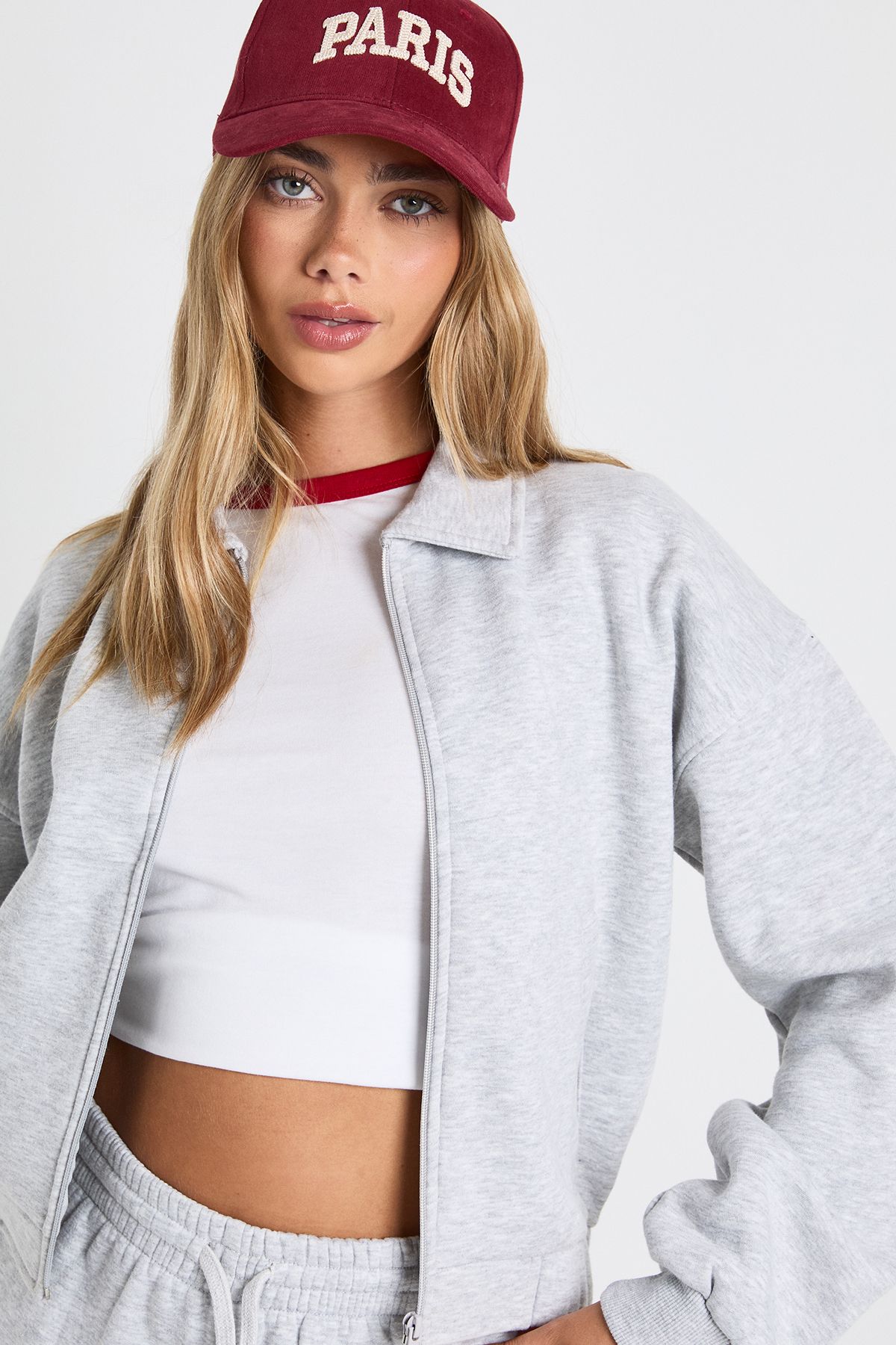 Zip Through Collared Bomber Sweatshirt - Image 4
