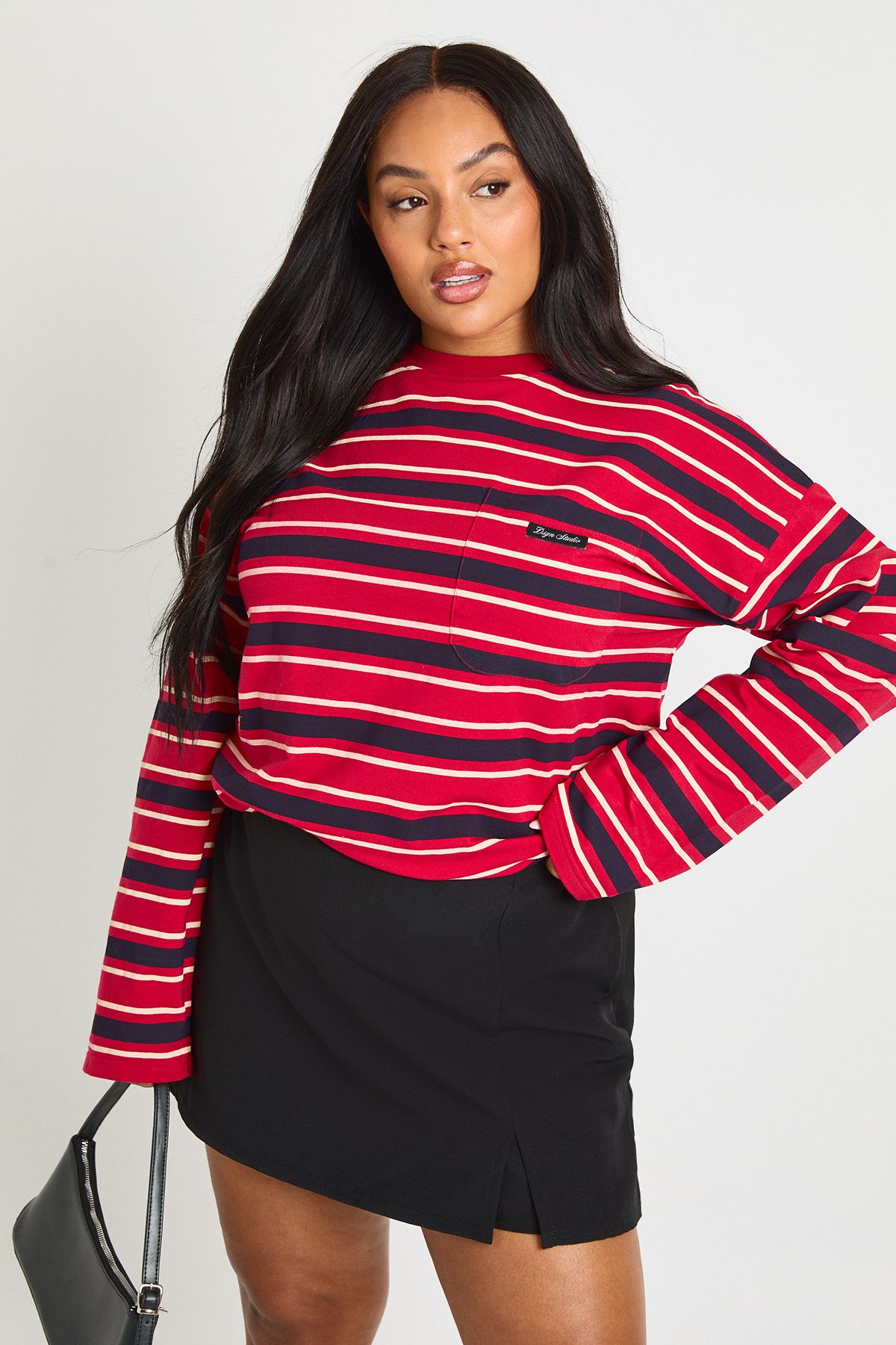 Plus Woven Wrap Skort