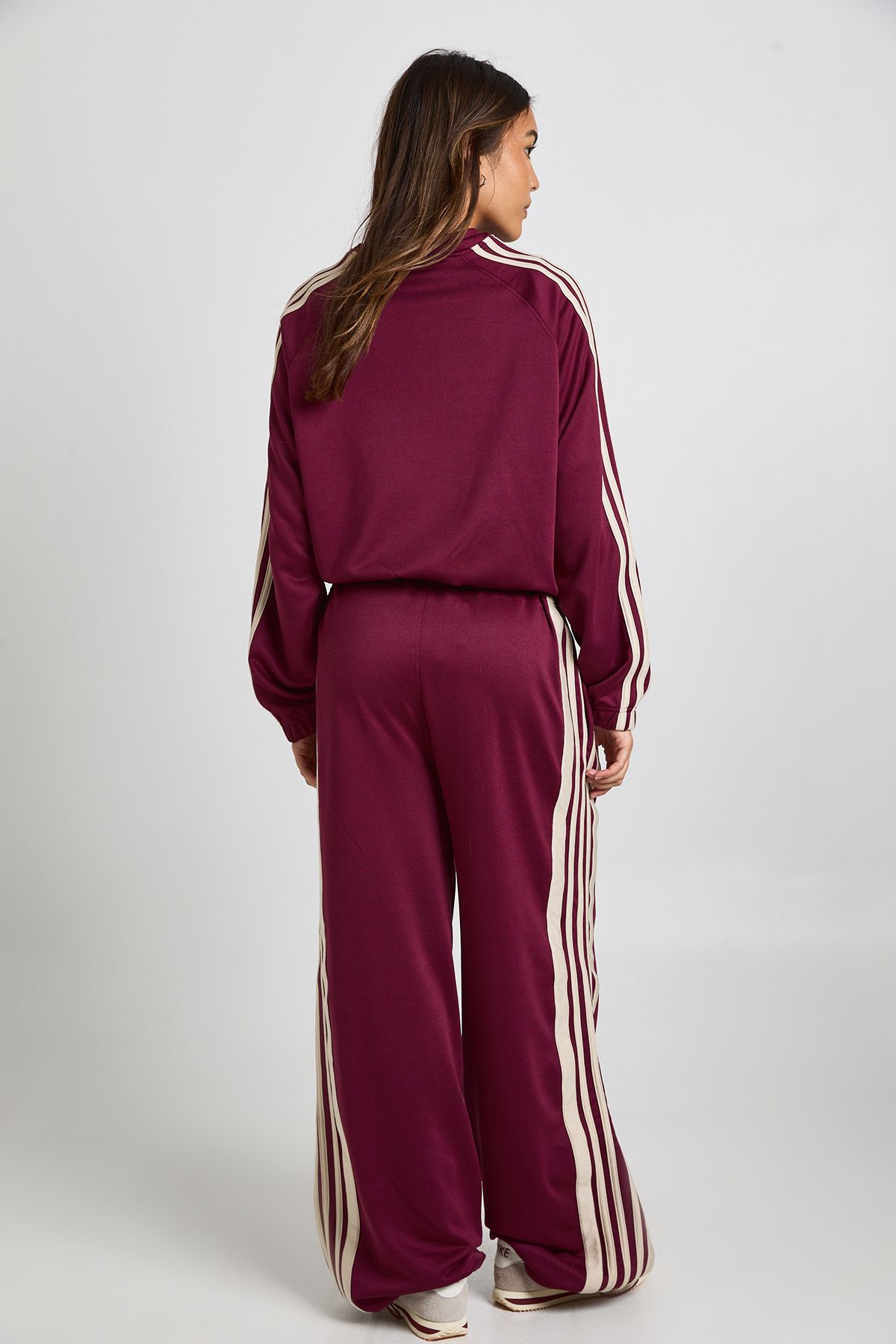 Side Stripe Adjustable Cuff Wide Leg Jogger - Image 2