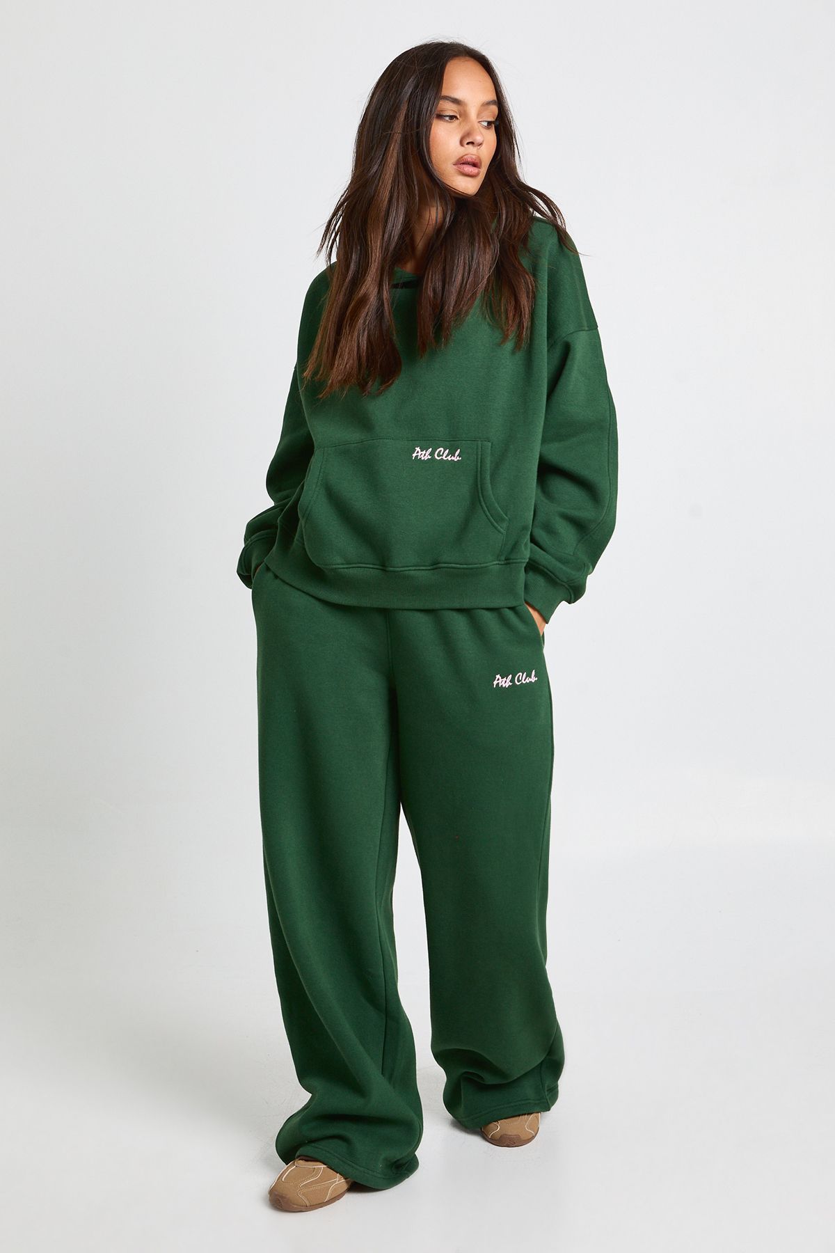 Ath Club Embroidered Boxy Hoodie