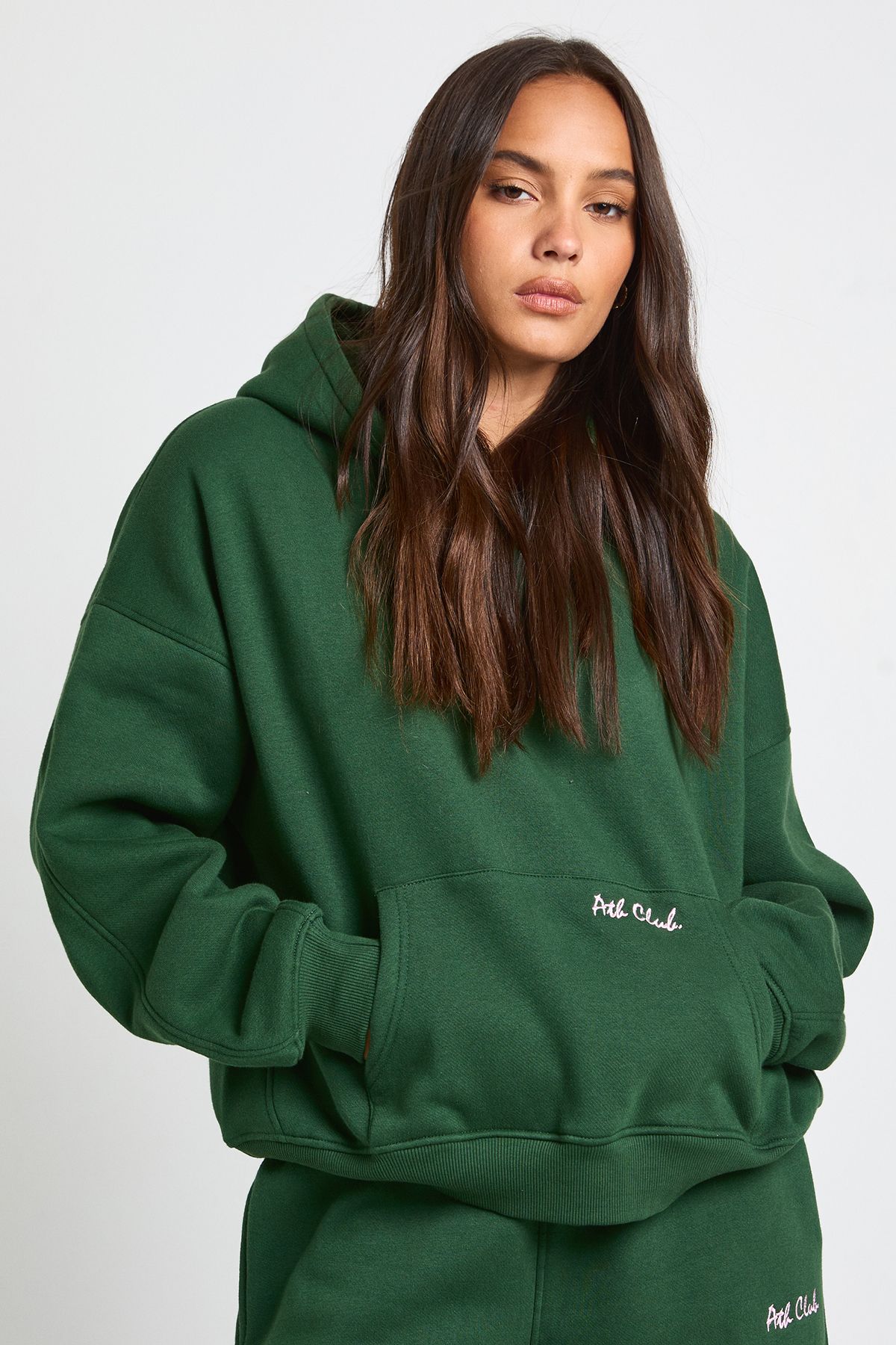 Ath Club Embroidered Boxy Hoodie - Image 2
