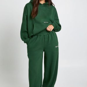 Ath Club Embroidered Deep Waistband Straight Leg Jogger