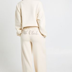 Ath Club Towelling Applique Straight Leg Jogger