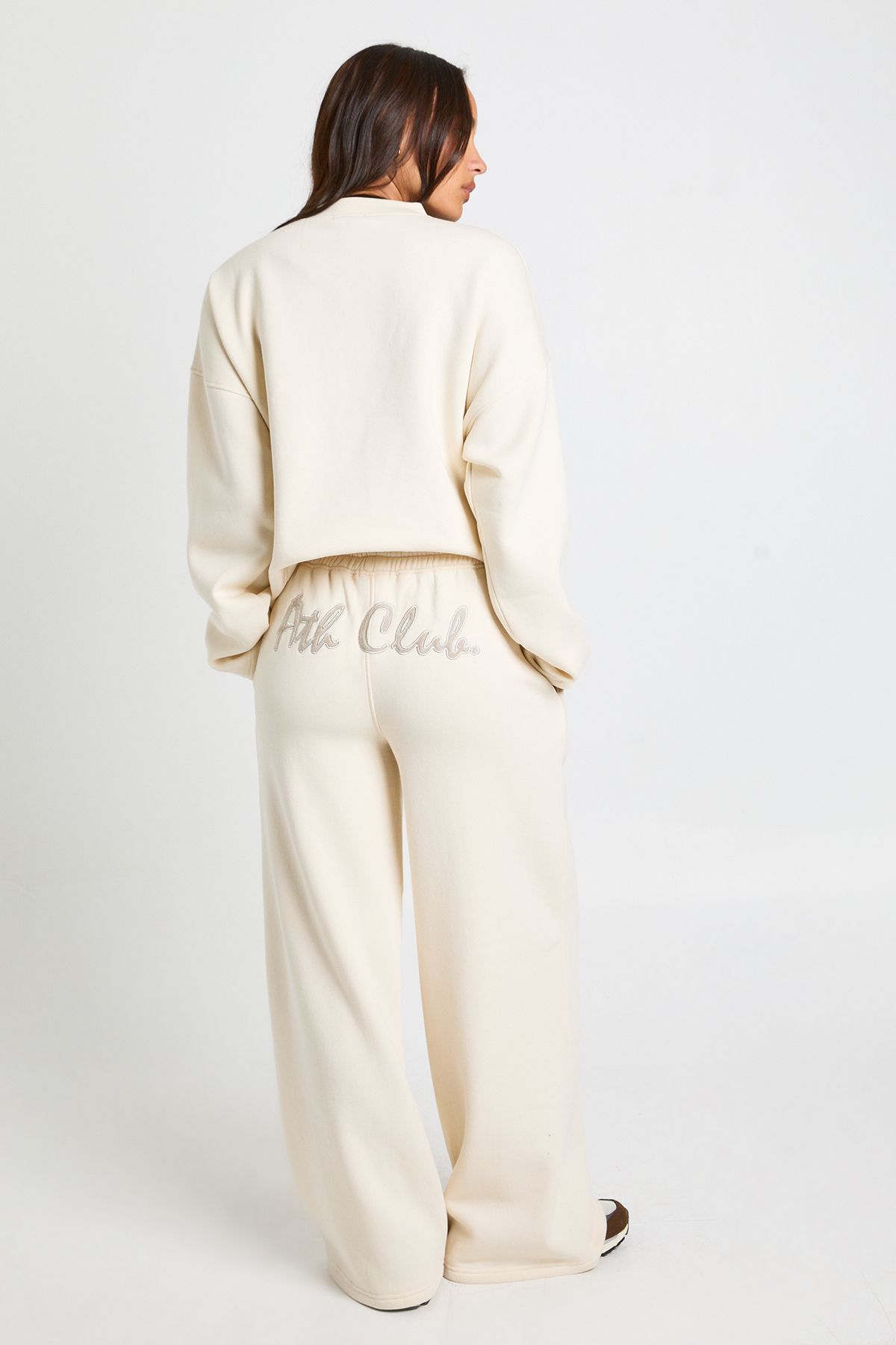 Ath Club Towelling Applique Straight Leg Jogger