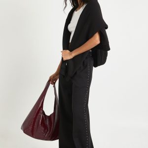 Studded Double Track Straight Leg Joggers