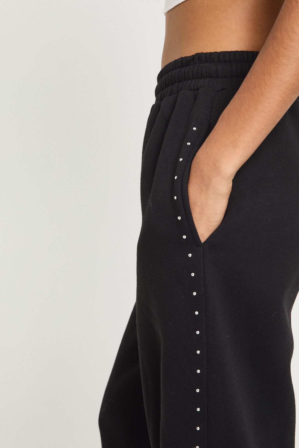 Studded Double Track Straight Leg Joggers - Image 4