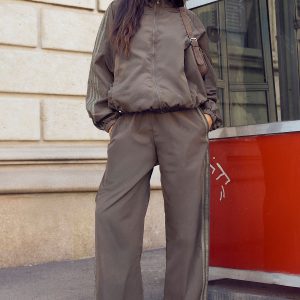 Nylon Side Stripe Tracksuit