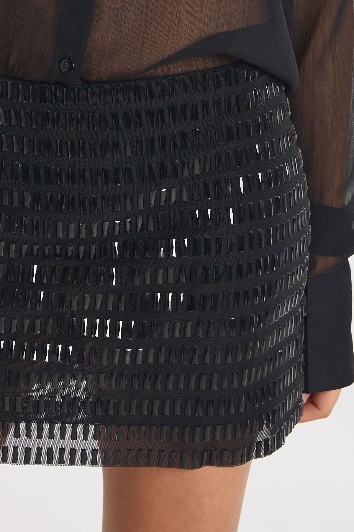 Sequin Mini A Line Skirt - Image 4