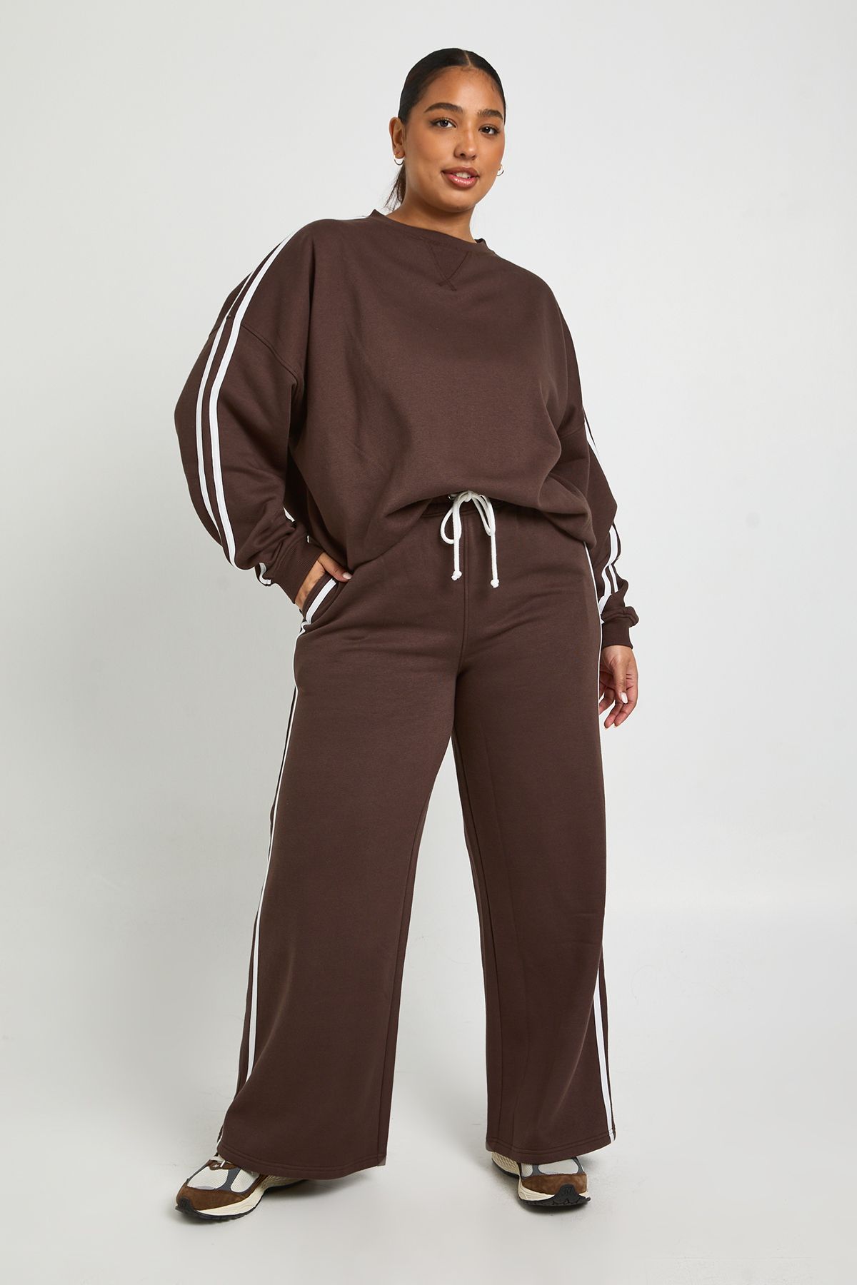 Plus Side Stripe Oversized Sweatshirt - Image 3