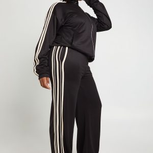 Plus Side Stripe Wide Leg Joggers