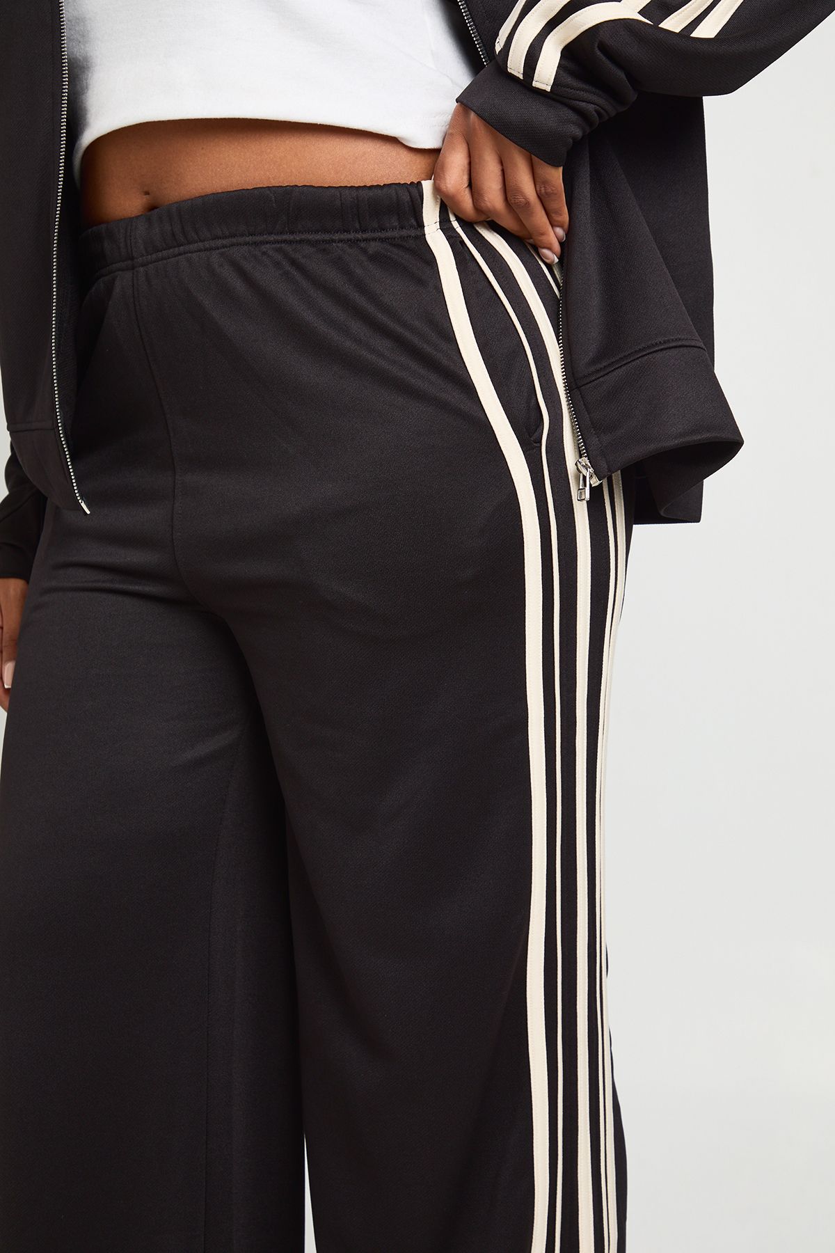 Plus Side Stripe Wide Leg Joggers - Image 4