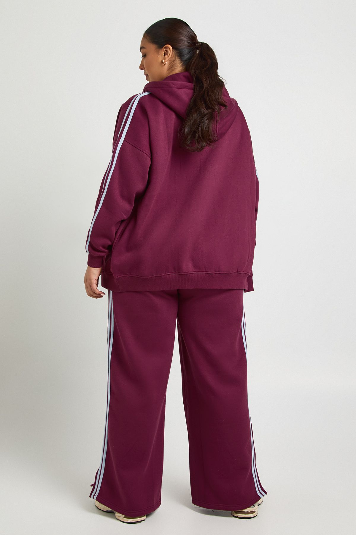 Plus Side Stripe Wide Leg Joggers - Image 2