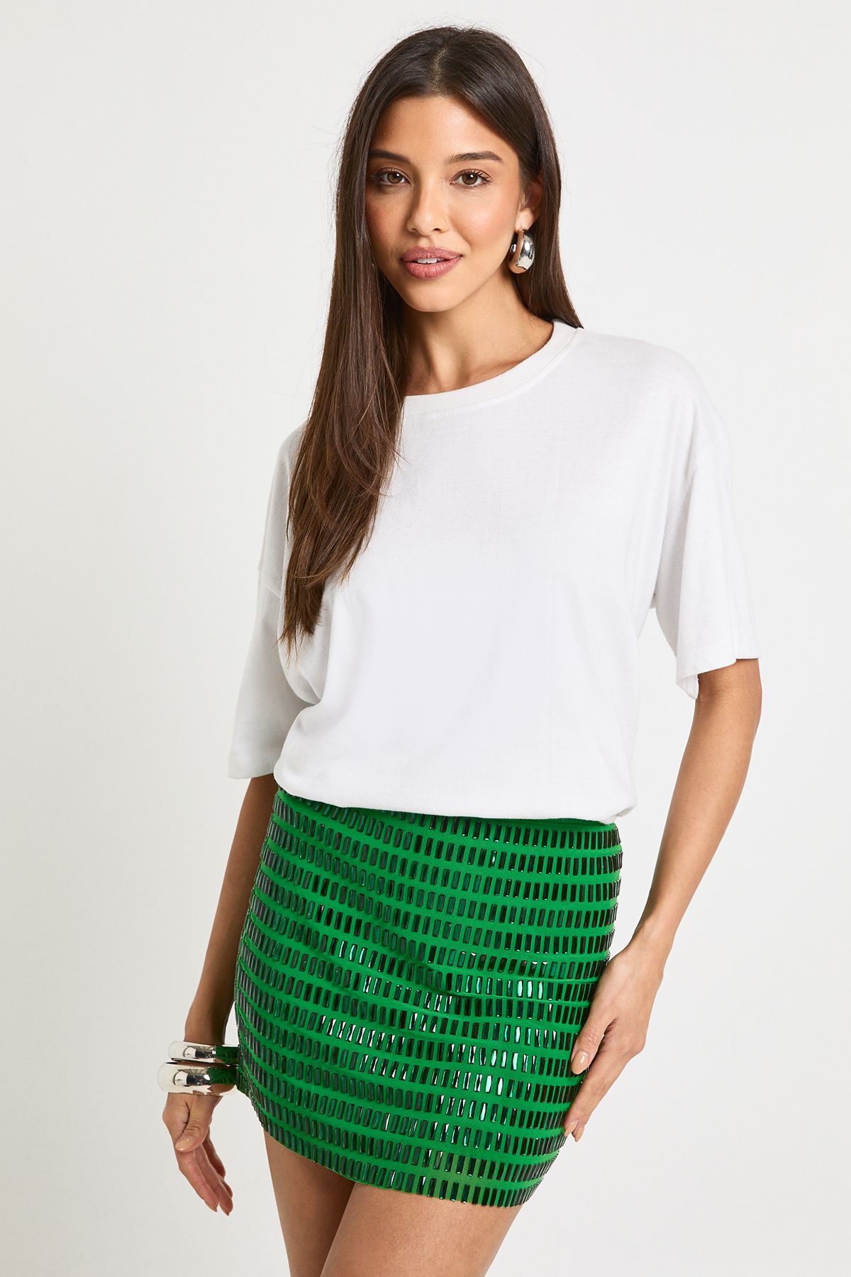 Hotfix Mini Skirt