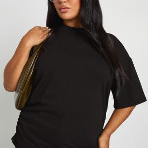 Plus Ruched Side Oversized T-Shirt