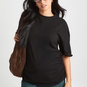 Maternity Ruched Side Oversized T-Shirt