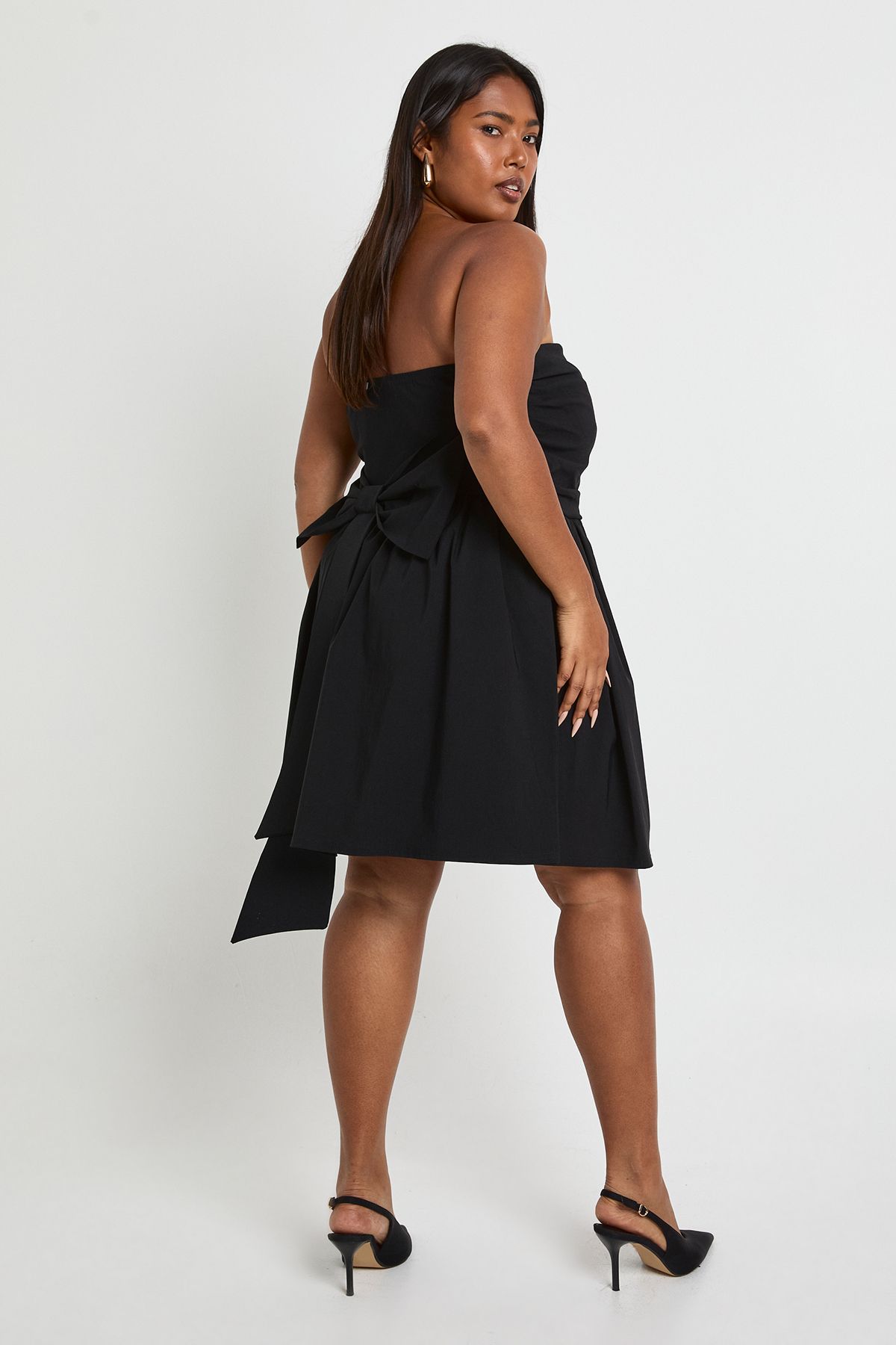Plus Bandeau Bow Back Skater - Image 3