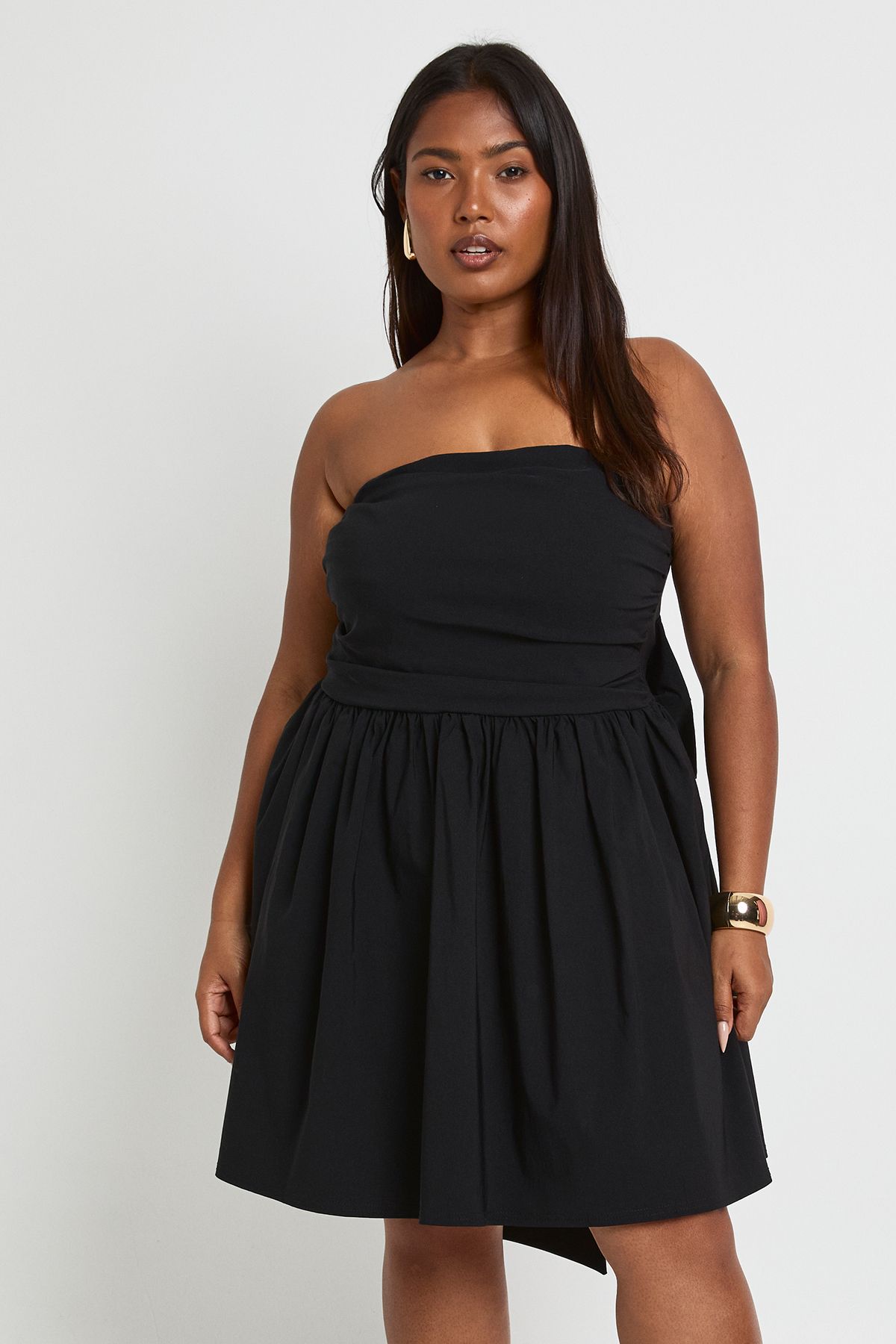 Plus Bandeau Bow Back Skater - Image 4