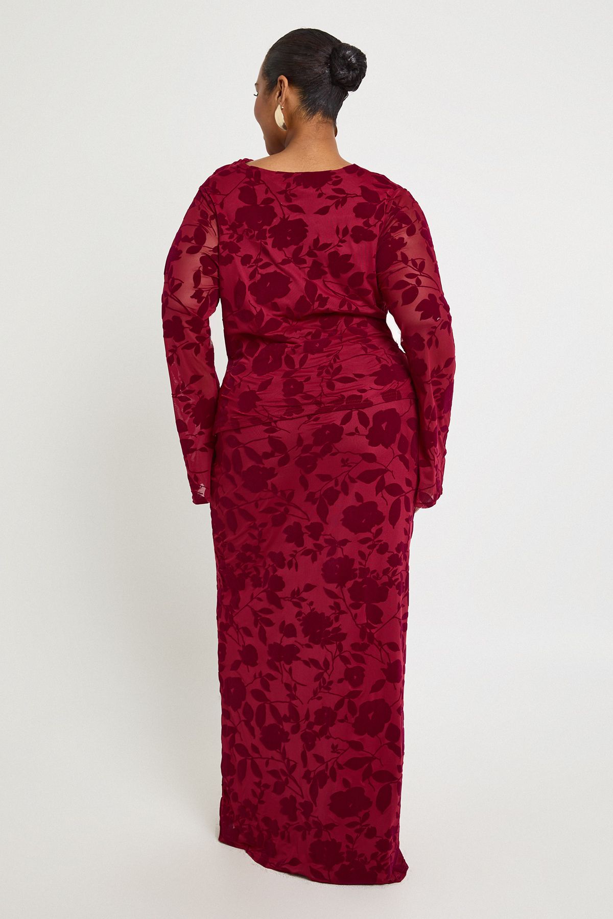 Plus Devore Maxi Skirt - Image 2