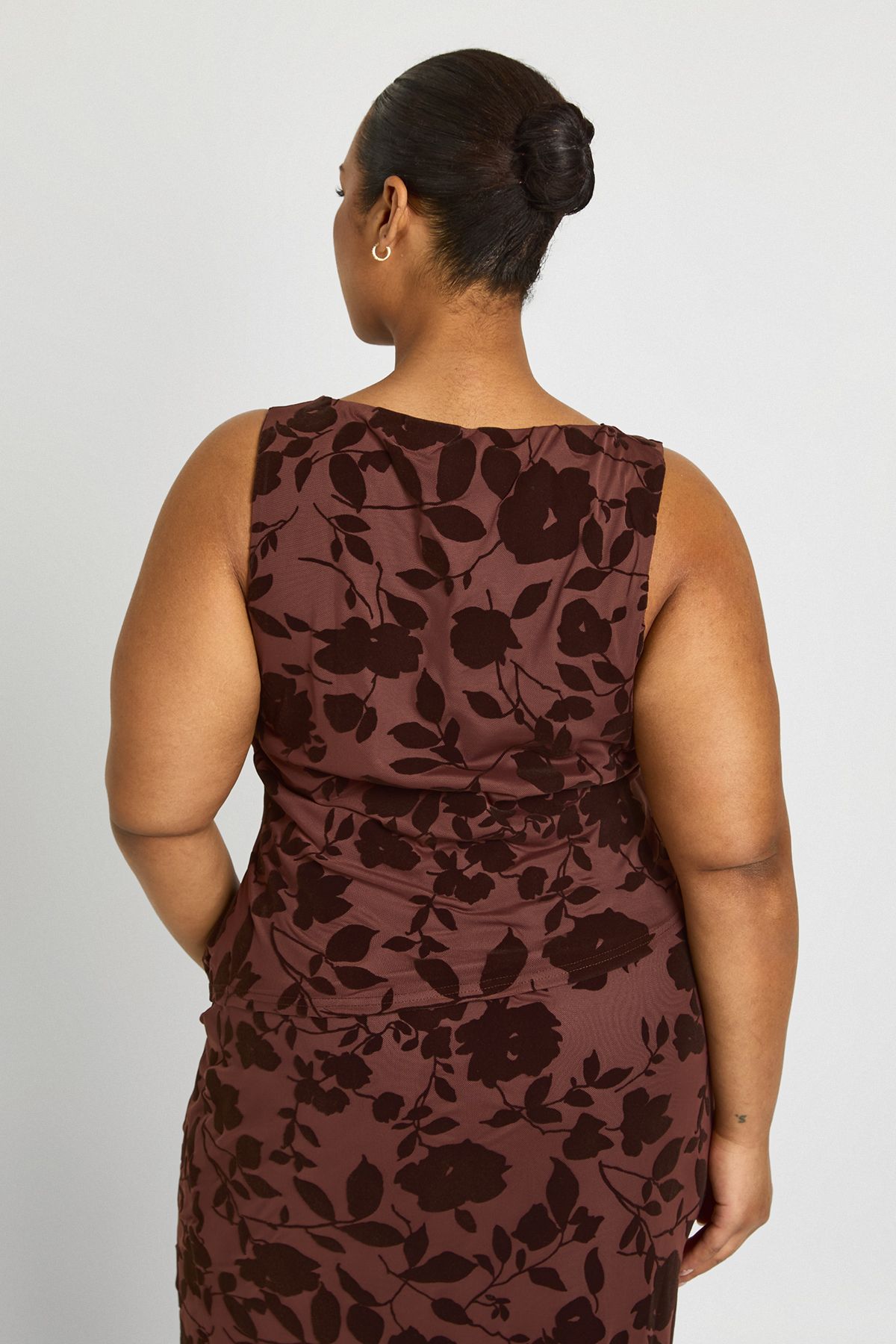 Plus Devore Sleeveless Top - Image 2