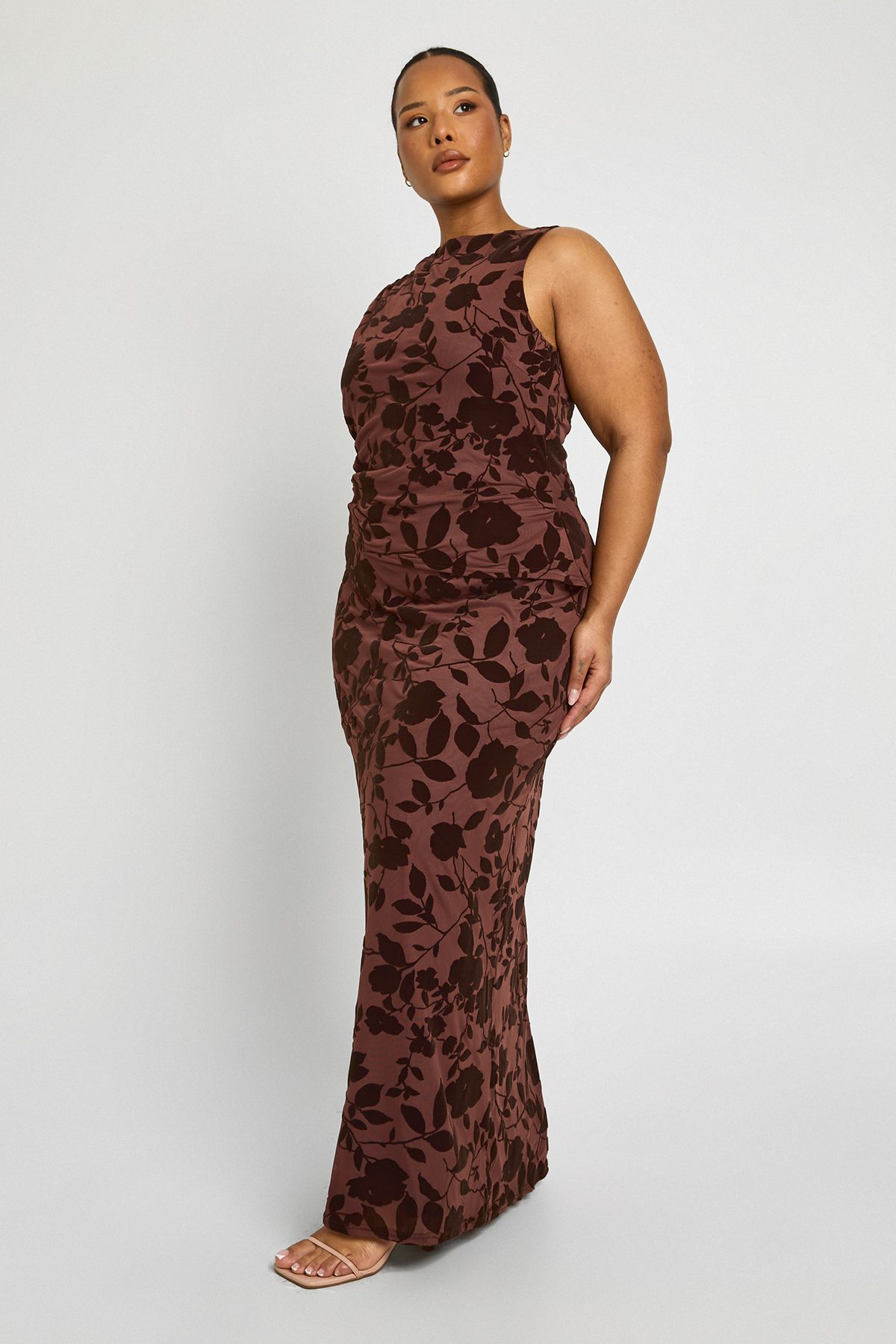 Plus Devore Sleeveless Top - Image 3