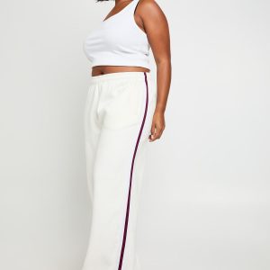 Plus Side Stripe Wide Leg Joggers