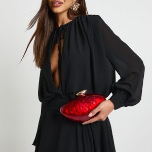 Marbled Acrylic Clutch Bag