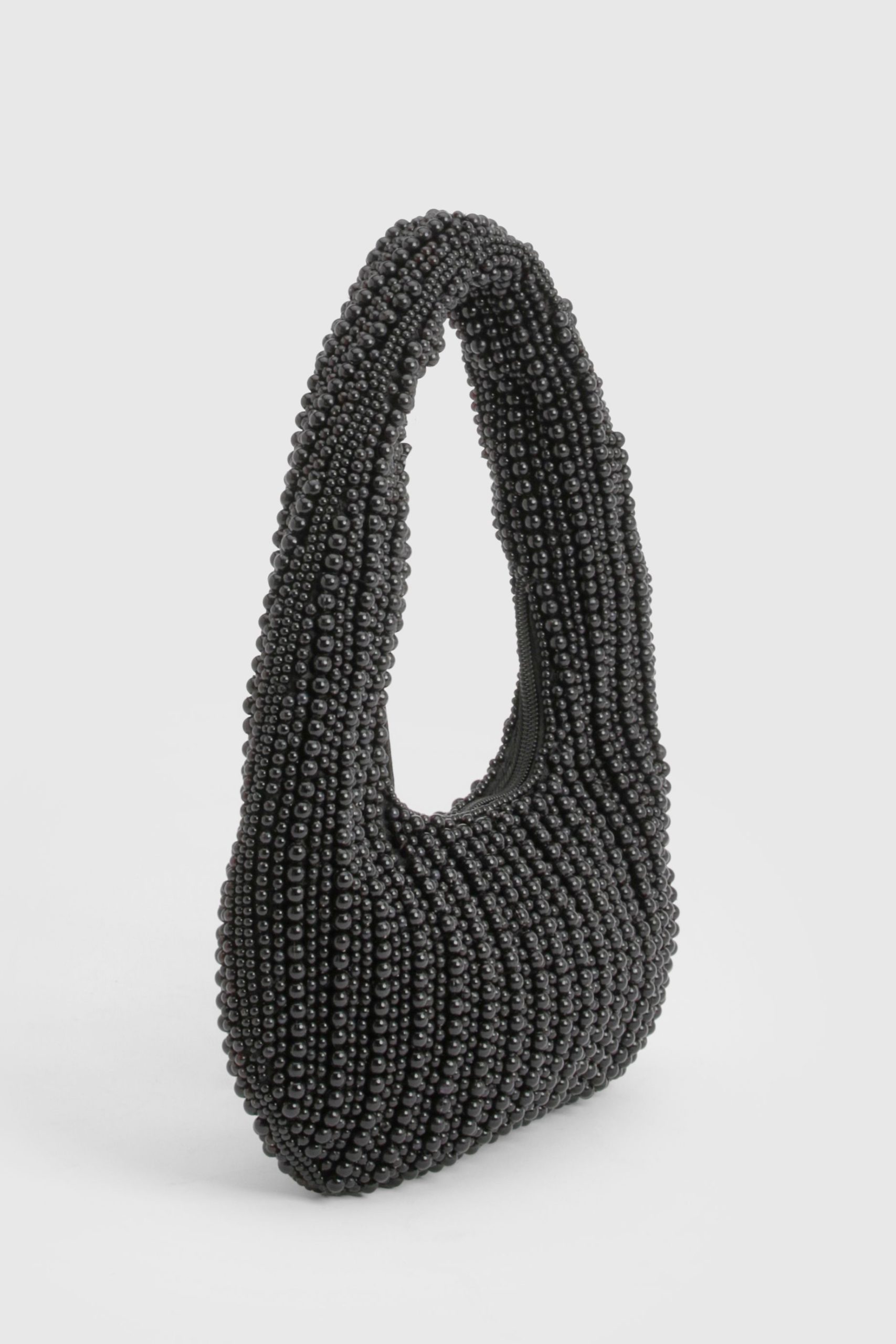 Black Beaded Mini Grab Bag - Image 3