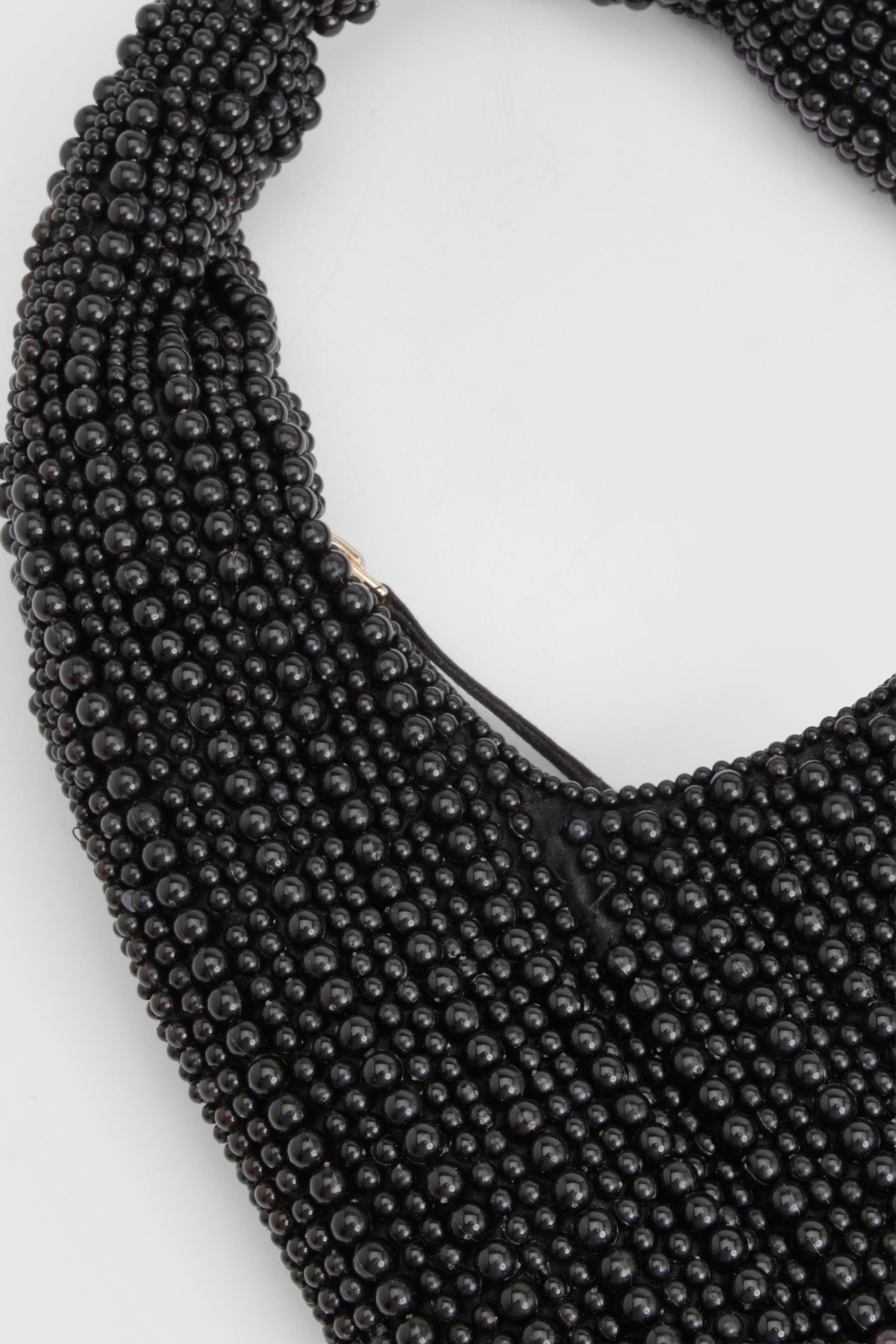 Black Beaded Mini Grab Bag - Image 4