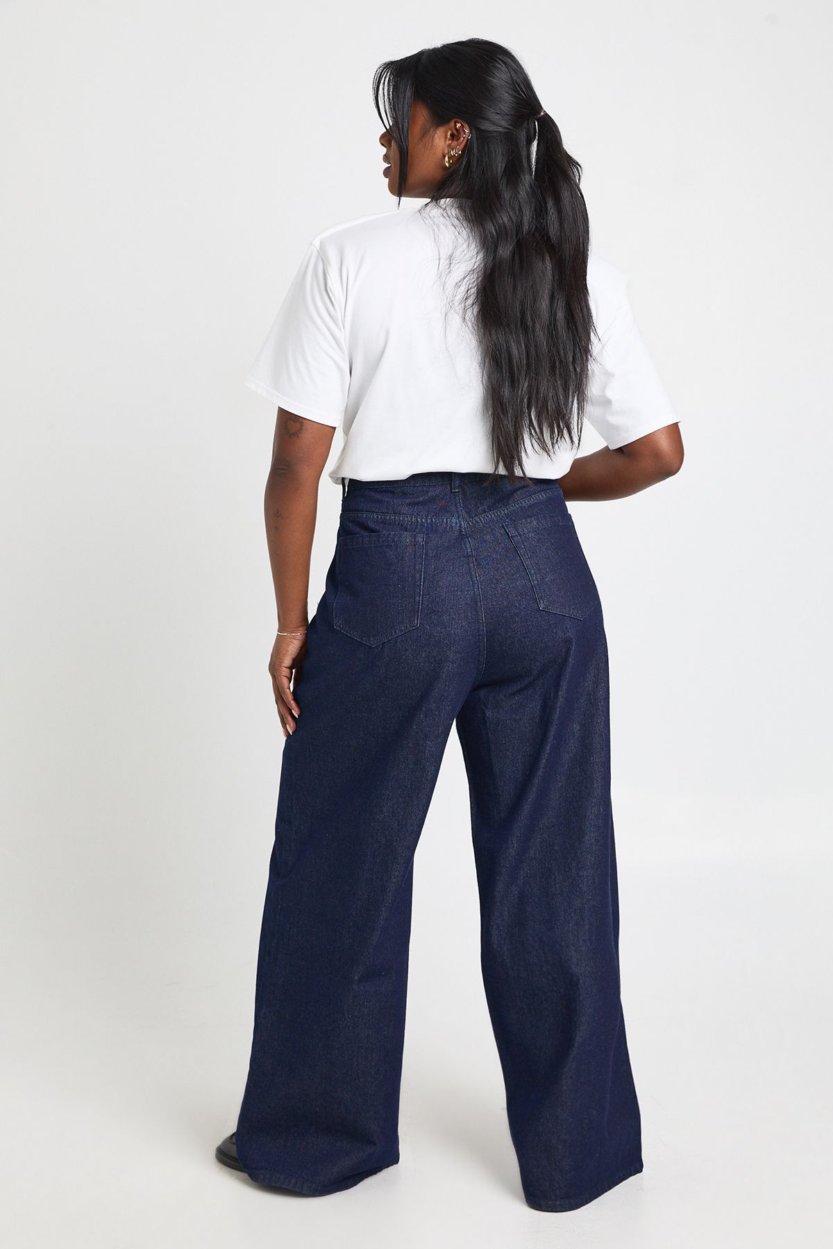 Plus High Waist Wide Leg Jean - Image 2