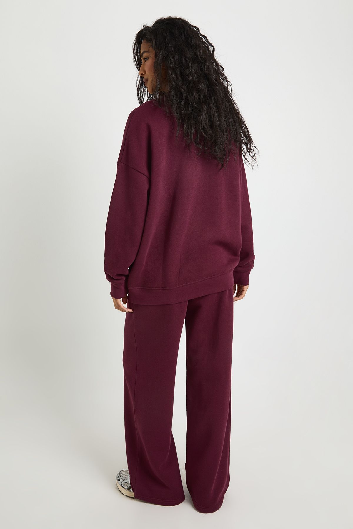 Neck Detail Sweatshirt Wide Leg Tracksuit Tracksuit - Image 2