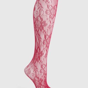 Statement Floral Fishnet Tights