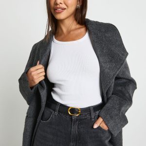 Oval Buckle Detail Belt