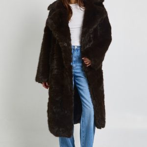 Premium Faux Fur Maxi Jacket