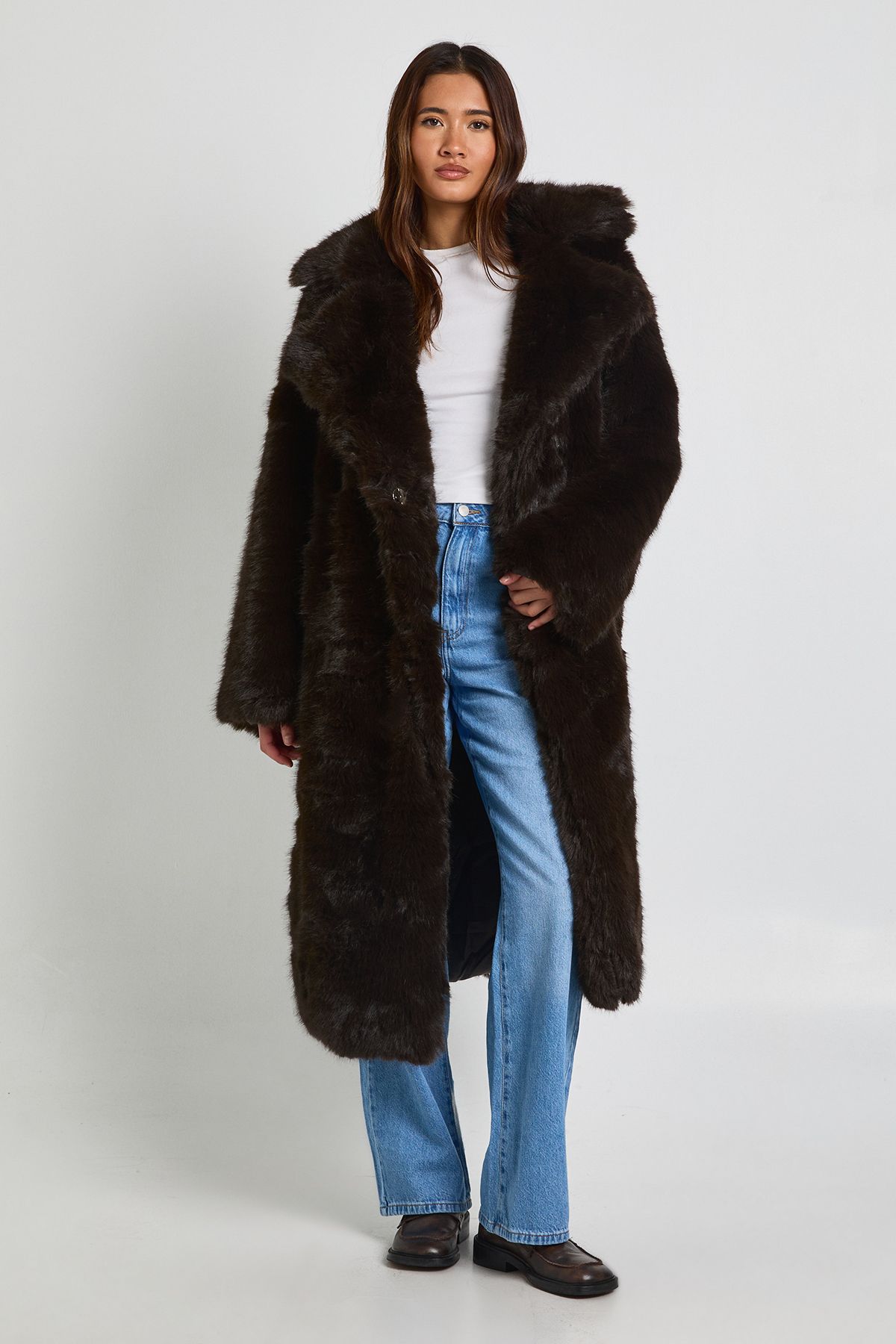 Premium Faux Fur Maxi Jacket