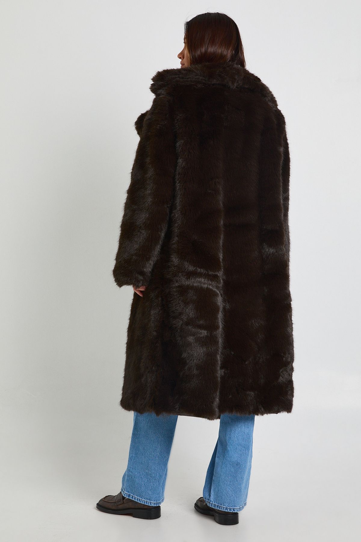 Premium Faux Fur Maxi Jacket - Image 2